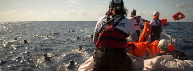 An MSF rescue mission: reporting the plight of refugees and migrants in the Med is critical.