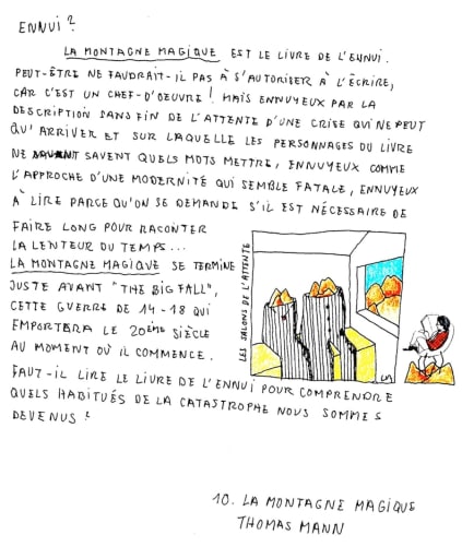 «Le retour» planche 10 extrait de La Traversée de ma bibliothèque © Luca Merlini