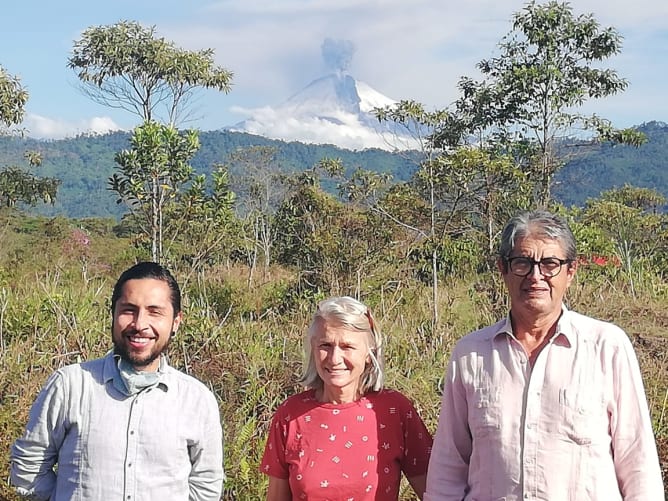 Jonathan und Verena und Henrry von Finca Maputo