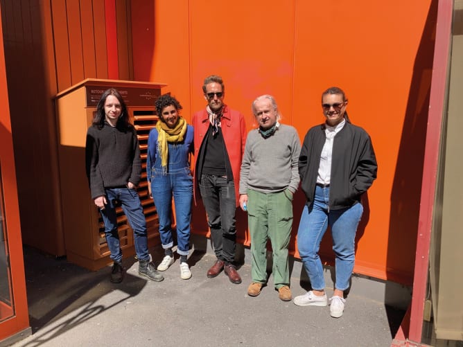 Team outing to the Bibliothèque municipale de Lausanne to see Cuno «Comix» Affolter