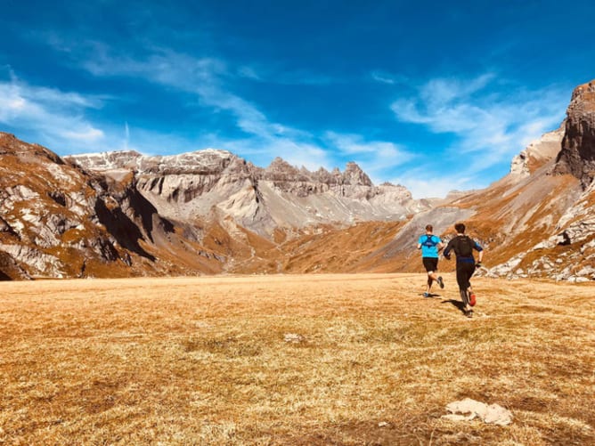 ...oder über alle Berge rennen. 