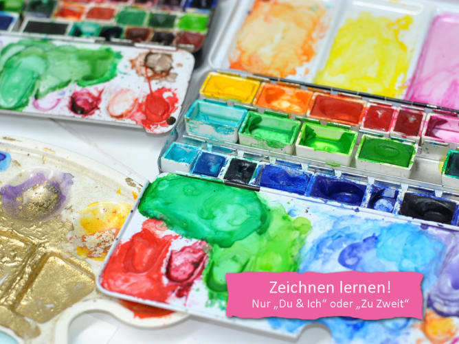 Gemeinsam Zeichnen, in meinem Atelier. 