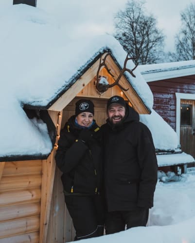 Yasmine & Mäx auf der NORRSKEN LODGE