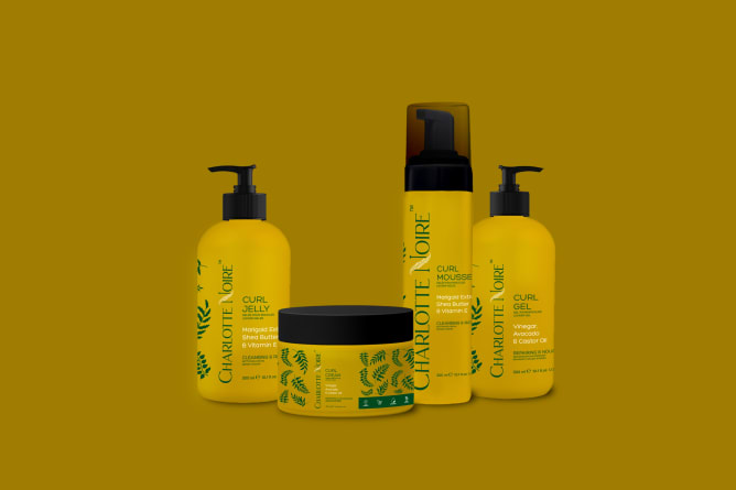 Future styling products packaging made from recycled materials 