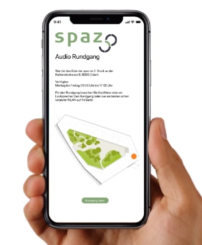 So könnte die SPAZ-App aussehen