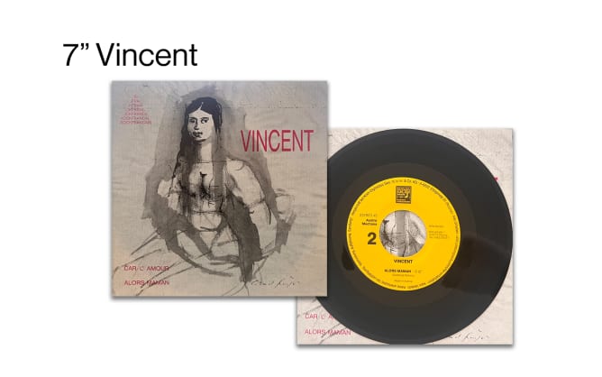 7" Vincent (1990) Cover Prof. Ernst Fuchs