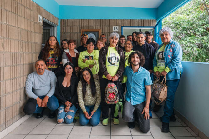 Gruppenfoto mit dem Kollektiv in Tijuana, Baja California, Mexiko