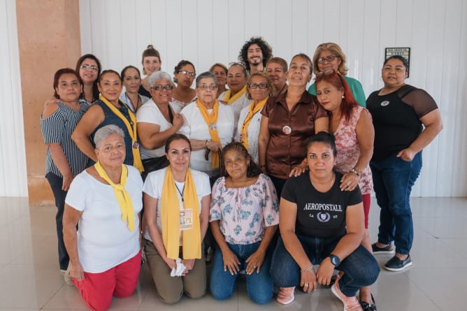 Gruppenfoto mit dem Kollektiv in Veracruz, Veracruz, Mexiko