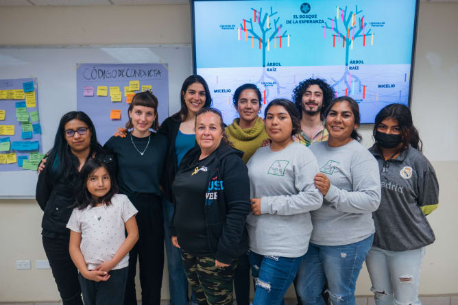 Group photo with the collective in Ensenada, Baja California, Mexico