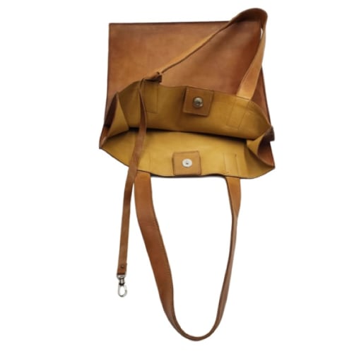 unisex shopper brown