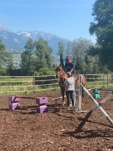 Séance avec le cheval: travail de la confiance en soi