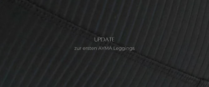 Update zur ersten AYMA Leggings