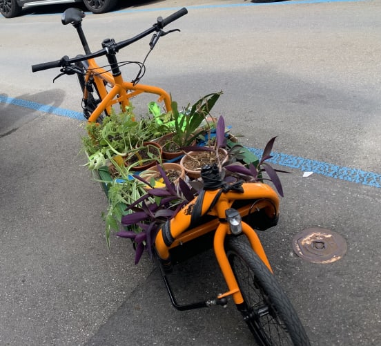 Even a whole move is possible with the cargo bike!