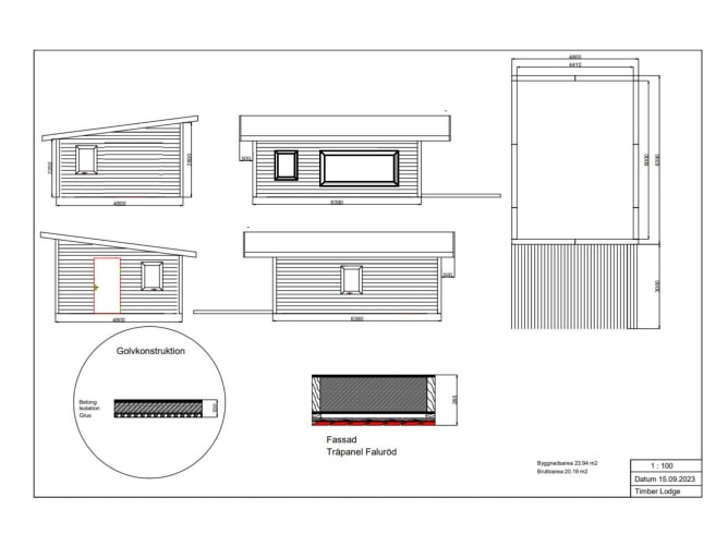 Plan de construction Stuga