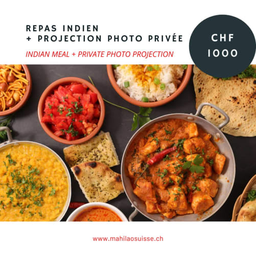 Repas indien et projection photos