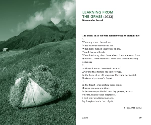 Textteil «Learning from the Earth» (2023)