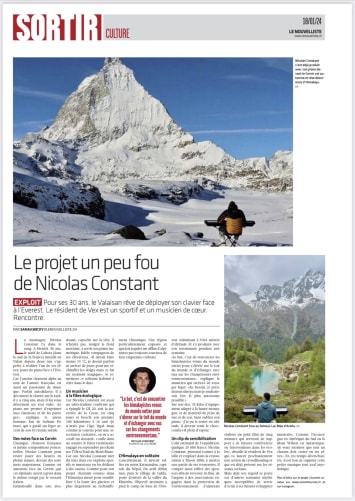 Article «le Nouvelliste»