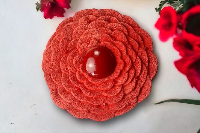 Tarte framboise-vanille-chocolat