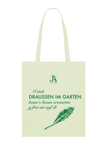 «Draussen im Garten» Tragetasche (stem green)