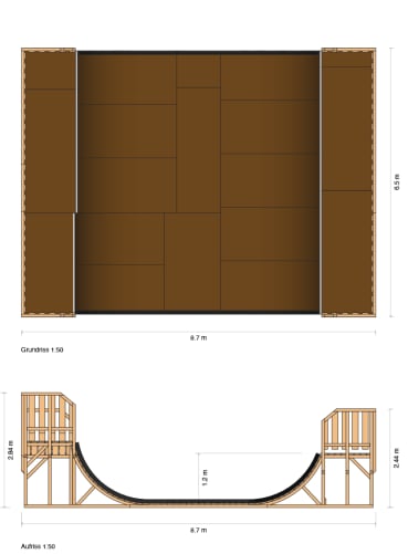 Hier der genaue Plan