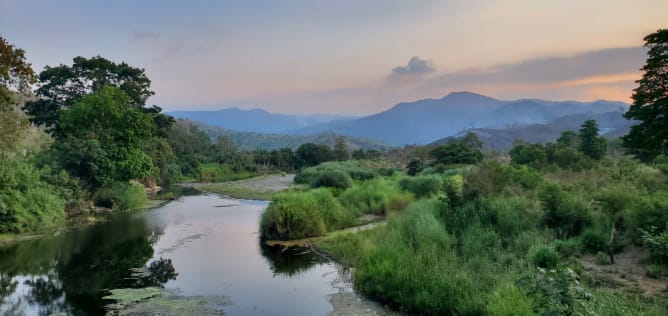 La rivière proche de l’école d’Oxana