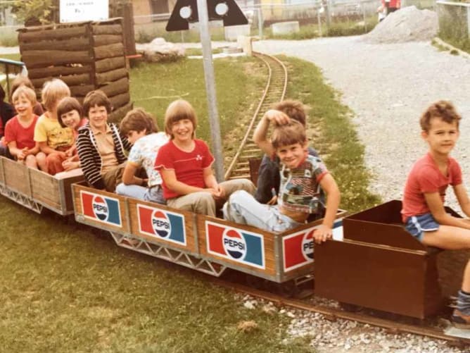 Le petit train de Hasel dans les années 80