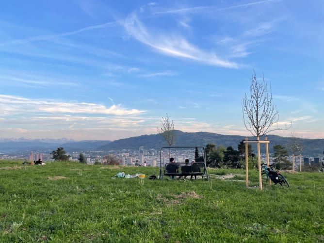 Auf dem Vuebelle lässt sich der Abend gemütlich ausklingen lassen