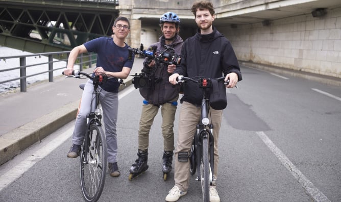 Hier war mal eine Stadtautobahn: Drehaufnahmen in der 15-Minuten-Stadt Paris