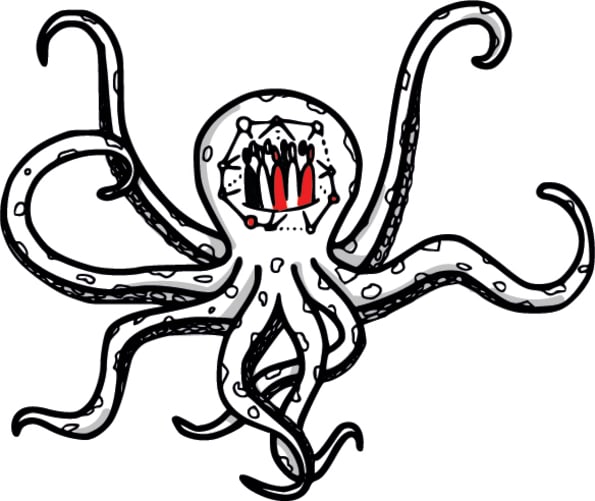 Weitere Illustration aus dem Buch: Der Oktopus, unsere Metapher für wirksame Zusammenarbeit.