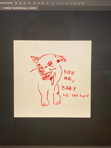Entwurf Cover für bite me, baby