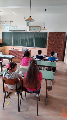 Die Roma Kinder im Unterricht