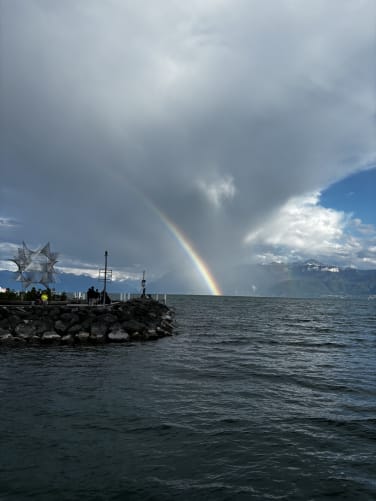 arc-en-ciel du lac