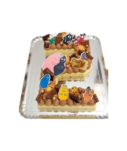 number cake personnalisable 