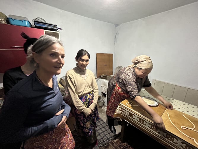 Apprentissage culinaire au Kirghizistan