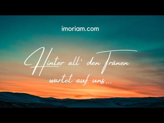 imoriam «Hinter den Tränen der Trauer»