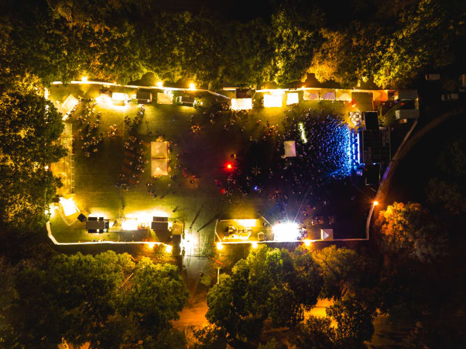 The festival site