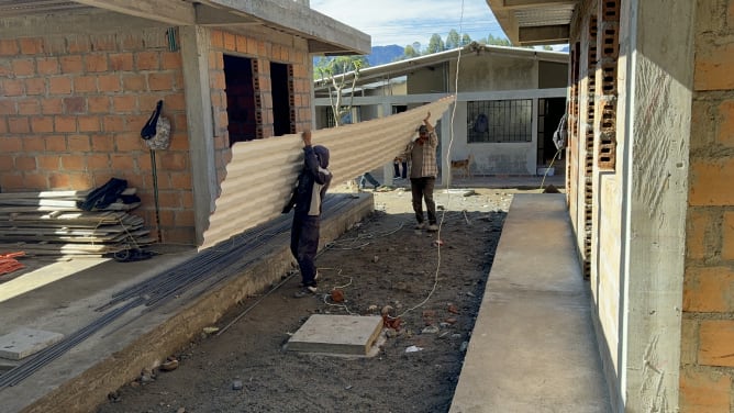 Les travaux actuels - le toit