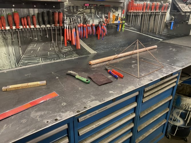 Einblick in die Werkstatt