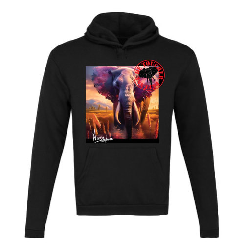 Le sweat avec le Logo *Défense de Toucher«+ annotation »Membre Fondateur"