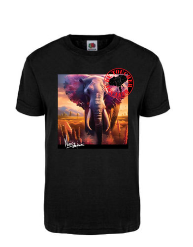Le t-shirt avec le Logo *Défense de Toucher«+ annotation »Membre Fondateur"