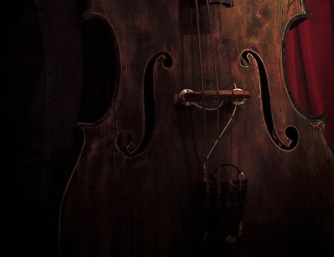 Kontrabass. (Ausschnitt, Originalfoto: Keith Trice, wikimedia, CC BY 2.0)