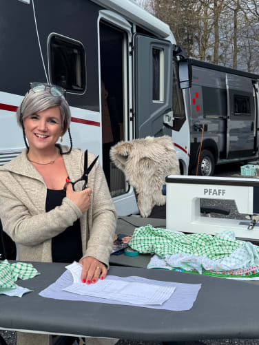 Vorbereitungen am Platz