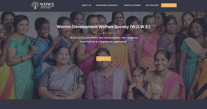 Site Web de Women Development Welfare Society