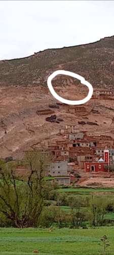 L’emplacement de l’école des grands, détruite par le tremblement de terre.