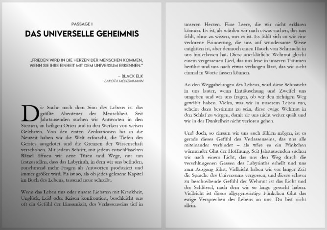 Auszug aus der ersten Passage