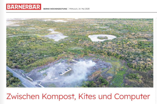 The article in «Bärner Bär» that gave the project an extra boost.