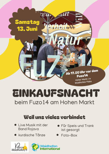 Komm zur Einkaufsnacht mit kurdischer Musik und Tänzen