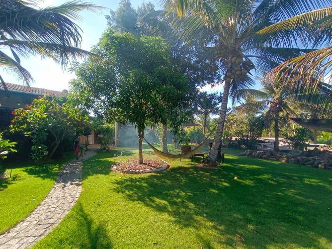 Lounge area for pension guests.