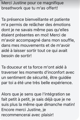 Témoignage Breathwork