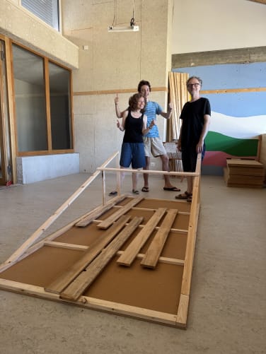 Montage de l'atelier en cours